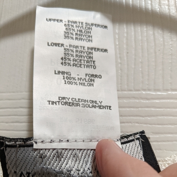 Molly Malloy Petite Lace Dress Size 6 Black/White - Picture 5 of 7